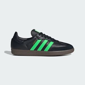 adidas Samba OG Black Screaming Green